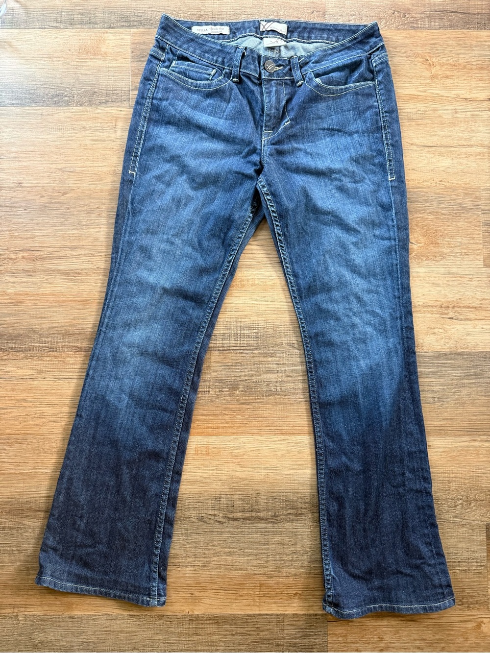 William Rast Denim Flare Jeans in Medium Wash Blue